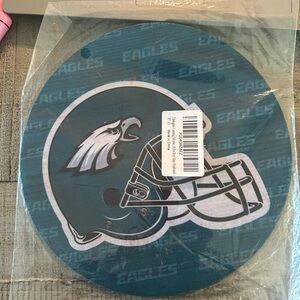 Philadelphia Eagles Teal Football Helmet Wall mouse pad